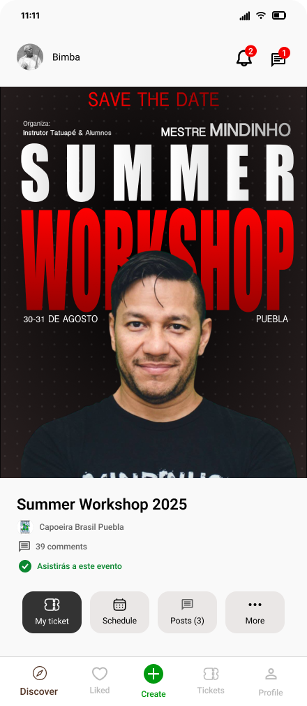 Ginga Nation App Screen